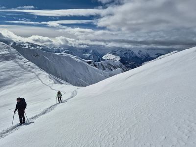 traverse op sneeuwschoenen